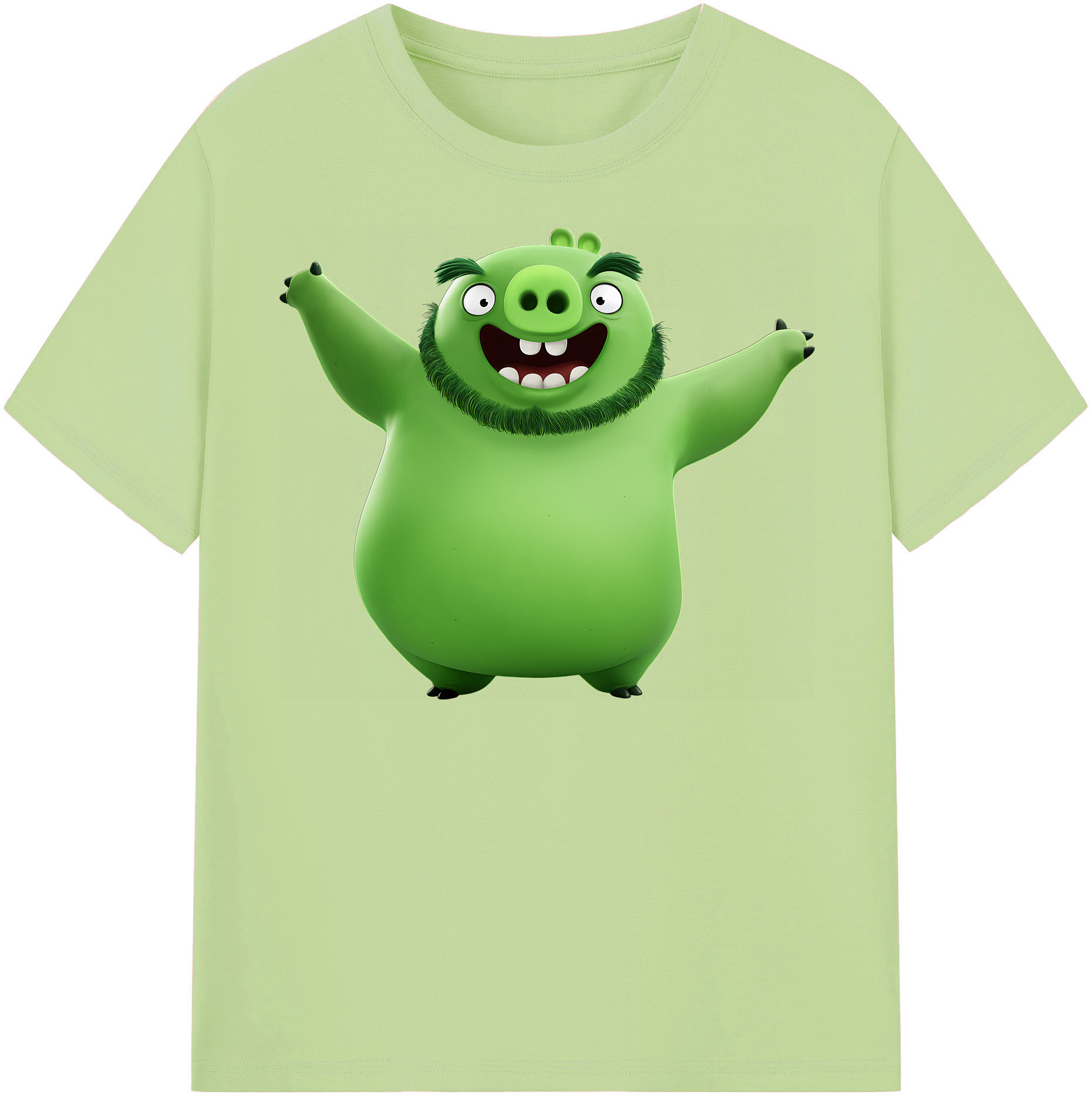（画像用） Angry Birds アングリーバード 綿100％半袖Tシャツ（フロントプリント）